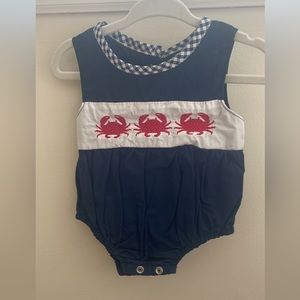 Crab Smocked Outfit